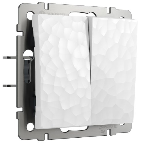 Переключатель без рамки Werkel Hammer 2-кл. проходной белый картинка